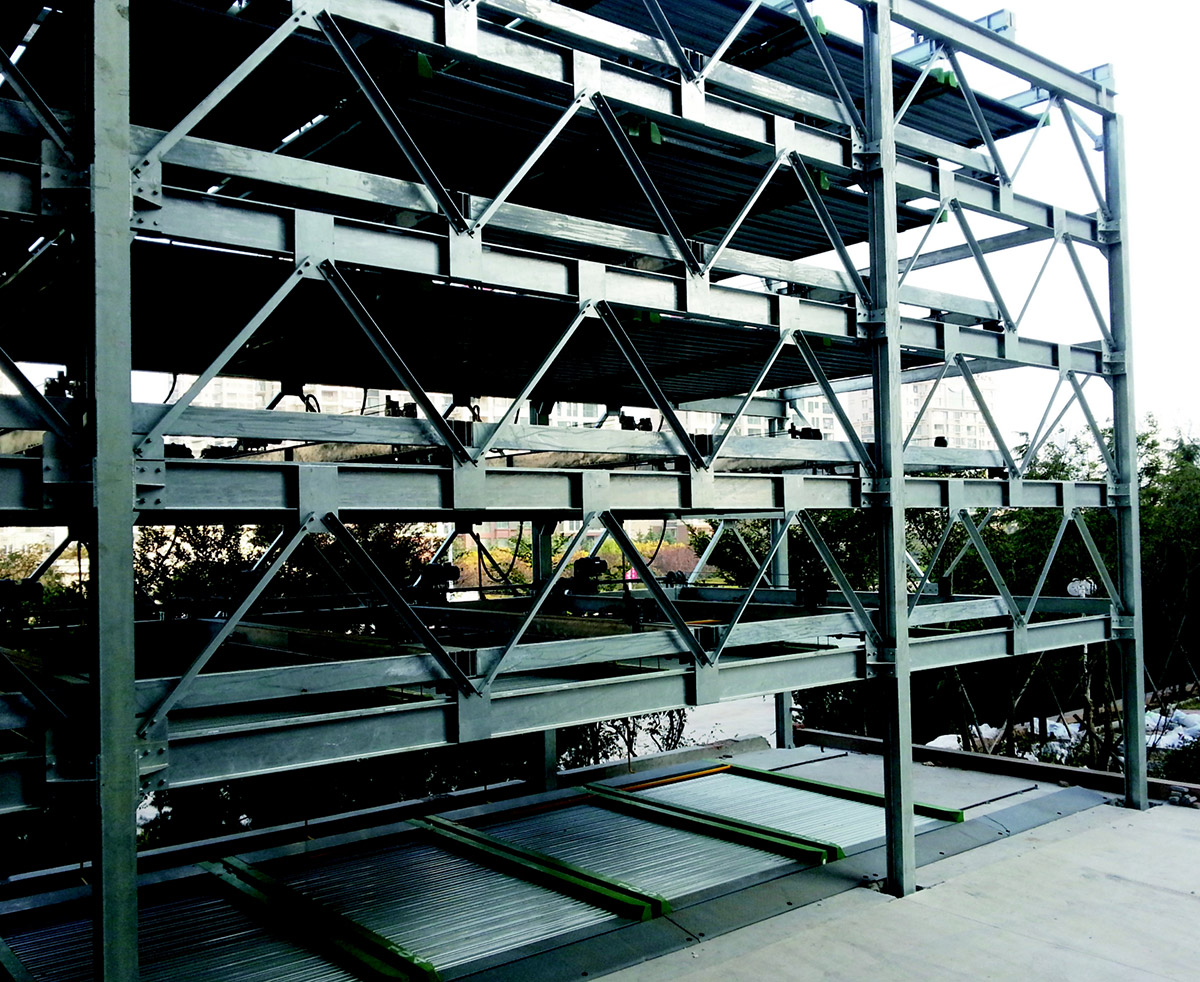 沐川机械式车库PSH6六层升降横移机械立体车位