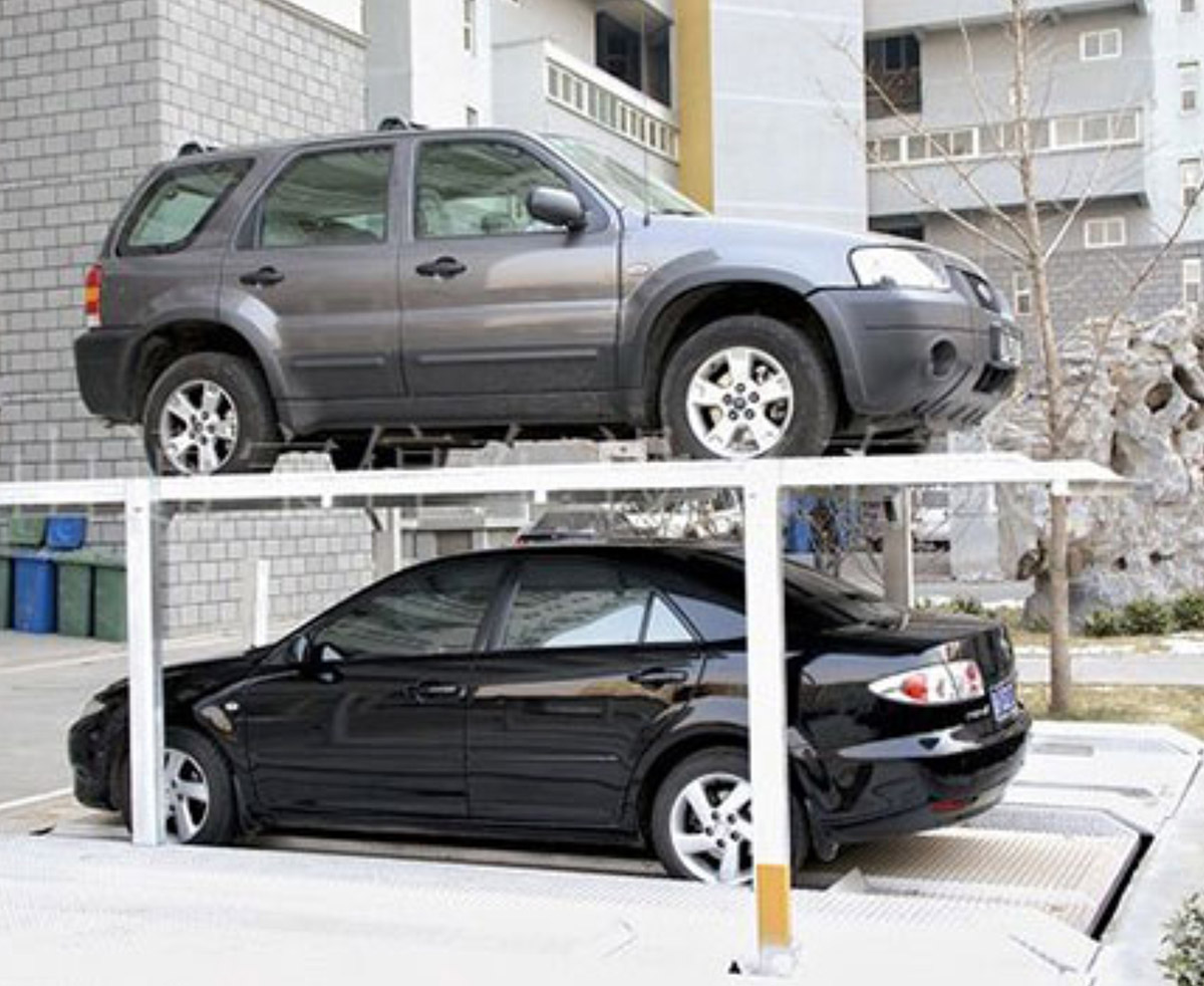 蕉城机械式车库PJS2-D1二层地坑式简易升降立体停车位